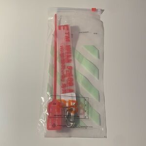 Off-White Lanyard Red/Clear